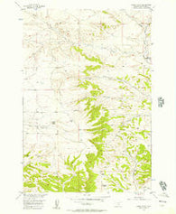 Horse Butte Montana Historical topographic map, 1:24000 scale, 7.5 X 7.5 Minute, Year 1956
