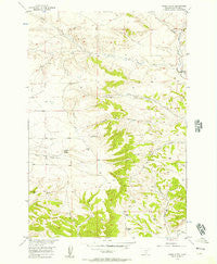 Horse Butte Montana Historical topographic map, 1:24000 scale, 7.5 X 7.5 Minute, Year 1956