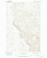 Horse Creek Hill Montana Historical topographic map, 1:24000 scale, 7.5 X 7.5 Minute, Year 1969