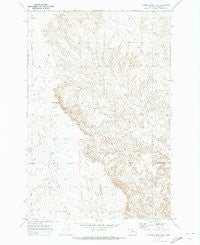 Horse Creek Hill Montana Historical topographic map, 1:24000 scale, 7.5 X 7.5 Minute, Year 1969