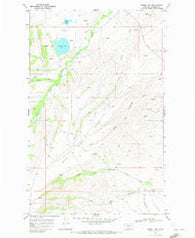 Horse Lake Montana Historical topographic map, 1:24000 scale, 7.5 X 7.5 Minute, Year 1968