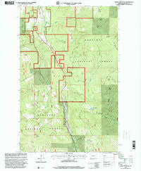 Horse Mountain Montana Historical topographic map, 1:24000 scale, 7.5 X 7.5 Minute, Year 1997