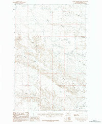 Horse Pasture Coulee Montana Historical topographic map, 1:24000 scale, 7.5 X 7.5 Minute, Year 1984
