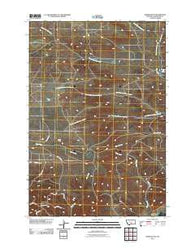 Horse Butte Montana Historical topographic map, 1:24000 scale, 7.5 X 7.5 Minute, Year 2011