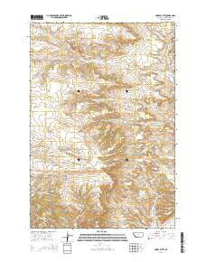 Horse Butte Montana Current topographic map, 1:24000 scale, 7.5 X 7.5 Minute, Year 2014