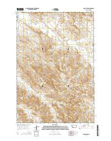Horse Creek Montana Current topographic map, 1:24000 scale, 7.5 X 7.5 Minute, Year 2014