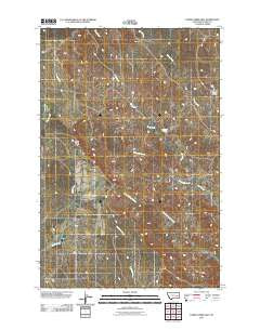 Horse Creek Hill Montana Historical topographic map, 1:24000 scale, 7.5 X 7.5 Minute, Year 2011