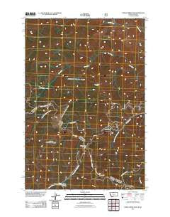 Horse Creek Pass Montana Historical topographic map, 1:24000 scale, 7.5 X 7.5 Minute, Year 2011