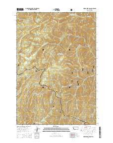 Horse Creek Pass Montana Current topographic map, 1:24000 scale, 7.5 X 7.5 Minute, Year 2014