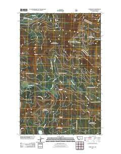 Horse Hill Montana Historical topographic map, 1:24000 scale, 7.5 X 7.5 Minute, Year 2011