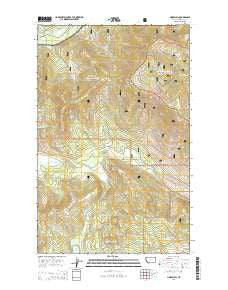 Horse Hill Montana Current topographic map, 1:24000 scale, 7.5 X 7.5 Minute, Year 2014