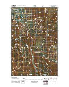 Horse Mountain Montana Historical topographic map, 1:24000 scale, 7.5 X 7.5 Minute, Year 2011