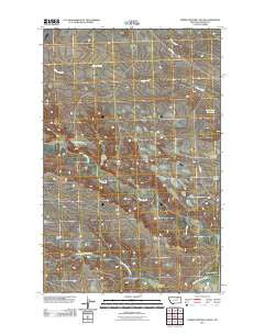 Horse Pasture Coulee Montana Historical topographic map, 1:24000 scale, 7.5 X 7.5 Minute, Year 2011
