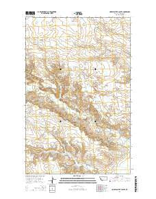 Horse Pasture Coulee Montana Current topographic map, 1:24000 scale, 7.5 X 7.5 Minute, Year 2014