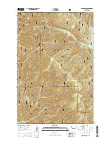 Horsehead Peak Montana Current topographic map, 1:24000 scale, 7.5 X 7.5 Minute, Year 2014