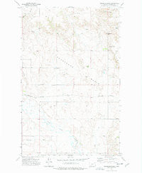 Horseshoe Basin Montana Historical topographic map, 1:24000 scale, 7.5 X 7.5 Minute, Year 1973