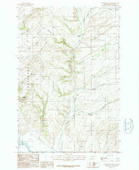 Horseshoe Creek Montana Historical topographic map, 1:24000 scale, 7.5 X 7.5 Minute, Year 1987