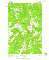 Horseshoe Peak Montana Historical topographic map, 1:24000 scale, 7.5 X 7.5 Minute, Year 1958