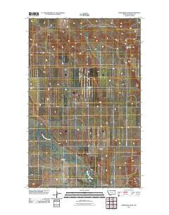 Horseshoe Basin Montana Historical topographic map, 1:24000 scale, 7.5 X 7.5 Minute, Year 2011