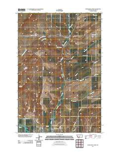 Horseshoe Creek Montana Historical topographic map, 1:24000 scale, 7.5 X 7.5 Minute, Year 2011