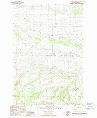 Horsethief Coulee East Montana Historical topographic map, 1:24000 scale, 7.5 X 7.5 Minute, Year 1985