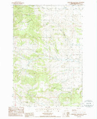 Horsethief Coulee West Montana Historical topographic map, 1:24000 scale, 7.5 X 7.5 Minute, Year 1985