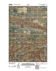 Horsethief Coulee East Montana Historical topographic map, 1:24000 scale, 7.5 X 7.5 Minute, Year 2011