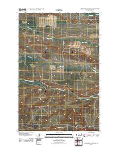 Horsethief Coulee East Montana Historical topographic map, 1:24000 scale, 7.5 X 7.5 Minute, Year 2011