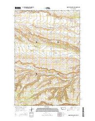 Horsethief Coulee East Montana Current topographic map, 1:24000 scale, 7.5 X 7.5 Minute, Year 2014