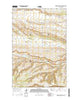 Horsethief Coulee East Montana Current topographic map, 1:24000 scale, 7.5 X 7.5 Minute, Year 2014