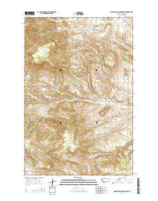 Horsethief Coulee West Montana Current topographic map, 1:24000 scale, 7.5 X 7.5 Minute, Year 2014
