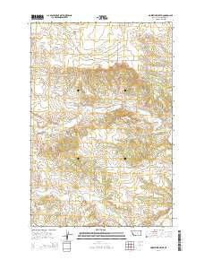 Horsethief Creek Montana Current topographic map, 1:24000 scale, 7.5 X 7.5 Minute, Year 2014