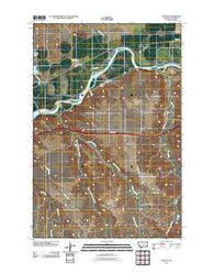 Horton Montana Historical topographic map, 1:24000 scale, 7.5 X 7.5 Minute, Year 2011