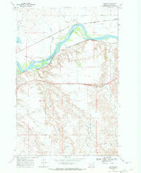 Horton Montana Historical topographic map, 1:24000 scale, 7.5 X 7.5 Minute, Year 1968