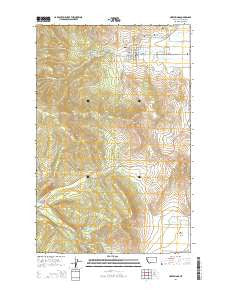 Hot Springs Montana Current topographic map, 1:24000 scale, 7.5 X 7.5 Minute, Year 2014