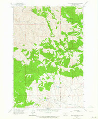 Hound Creek Reservoir Montana Historical topographic map, 1:24000 scale, 7.5 X 7.5 Minute, Year 1961