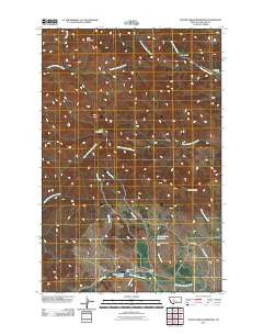 Hound Creek Reservoir Montana Historical topographic map, 1:24000 scale, 7.5 X 7.5 Minute, Year 2011