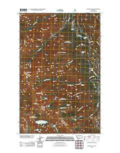 Howard Lake Montana Historical topographic map, 1:24000 scale, 7.5 X 7.5 Minute, Year 2011