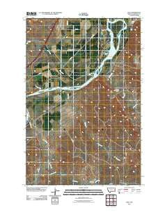 Hoyt Montana Historical topographic map, 1:24000 scale, 7.5 X 7.5 Minute, Year 2011