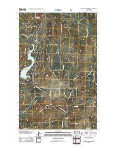 Hubbart Reservoir Montana Historical topographic map, 1:24000 scale, 7.5 X 7.5 Minute, Year 2011