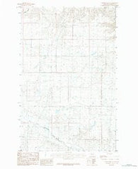 Hubert Hill SE Montana Historical topographic map, 1:24000 scale, 7.5 X 7.5 Minute, Year 1984