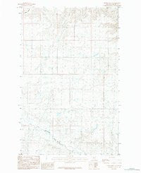 Hubert Hill SE Montana Historical topographic map, 1:24000 scale, 7.5 X 7.5 Minute, Year 1984