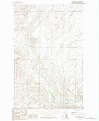 Hubert Hill Montana Historical topographic map, 1:24000 scale, 7.5 X 7.5 Minute, Year 1984