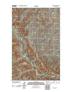 Hubert Hill Montana Historical topographic map, 1:24000 scale, 7.5 X 7.5 Minute, Year 2011