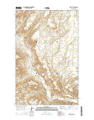 Hubert Hill Montana Current topographic map, 1:24000 scale, 7.5 X 7.5 Minute, Year 2014