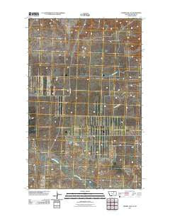 Hubert Hill SE Montana Historical topographic map, 1:24000 scale, 7.5 X 7.5 Minute, Year 2011