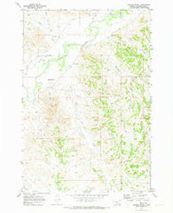 Huckins School Montana Historical topographic map, 1:24000 scale, 7.5 X 7.5 Minute, Year 1970