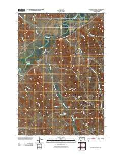 Huckins School Montana Historical topographic map, 1:24000 scale, 7.5 X 7.5 Minute, Year 2011