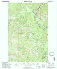 Huckleberry Mountain Montana Historical topographic map, 1:24000 scale, 7.5 X 7.5 Minute, Year 1994