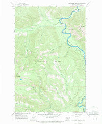 Huckleberry Mountain Montana Historical topographic map, 1:24000 scale, 7.5 X 7.5 Minute, Year 1966